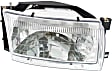 Driver and Passenger Side Halogen Headlight, With bulb(s), OE Replacement