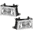 Driver and Passenger Side Halogen Headlight, With bulb(s), OE Replacement
