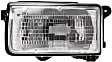 Driver and Passenger Side Halogen Headlight, With bulb(s), OE Replacement