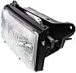 Driver and Passenger Side Halogen Headlight, With bulb(s), OE Replacement
