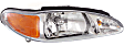 Driver and Passenger Side Halogen Headlight, With bulb(s), OE Replacement