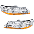 1999 Honda Accord - Driver and Passenger Side Halogen Headlight, Without bulb(s), OE Replacement, Coupe