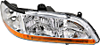 2001-2002 Honda Accord - Driver and Passenger Side Halogen Headlight, Without bulb(s), OE Replacement