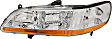 2001-2002 Honda Accord - Driver and Passenger Side Halogen Headlight, Without bulb(s), OE Replacement