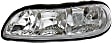 Driver and Passenger Side Halogen Headlight, With bulb(s), OE Replacement