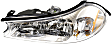 1999 Ford Contour - Driver and Passenger Side Halogen Headlight, With bulb(s), OE Replacement