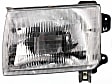 2000 Nissan Frontier - Driver and Passenger Side Halogen Headlight, With bulb(s), Production Date Up To September 1999, OE Replacement
