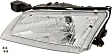 Driver and Passenger Side Halogen Headlight, With bulb(s), OE Replacement