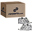 Driver and Passenger Side Halogen Headlight, Without bulb(s), OE Replacement