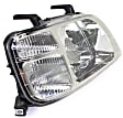 Driver and Passenger Side Halogen Headlight, Without bulb(s), OE Replacement