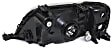 Driver and Passenger Side Halogen Headlight, Without bulb(s), OE Replacement