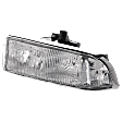 2000 Chevrolet S10 - Driver and Passenger Side Halogen Headlight, With bulb(s), OE Replacement