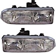 Driver and Passenger Side Halogen Headlight, With bulb(s), OE Replacement, CAPA Certified