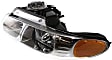 2000 Chrysler Voyager - Driver and Passenger Side Halogen Headlight, With bulb(s), For Models With Quad Lights, OE Replacement