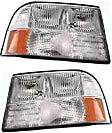 Driver and Passenger Side Halogen Headlight, With bulb(s), OE Replacement