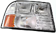 Driver and Passenger Side Halogen Headlight, With bulb(s), OE Replacement