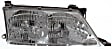Driver and Passenger Side Halogen Headlight, With bulb(s), OE Replacement
