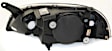 Driver and Passenger Side Halogen Headlight, Without bulb(s), OE Replacement