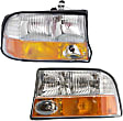 2002 GMC Sonoma - Driver and Passenger Side Halogen Headlight, With bulb(s), OE Replacement