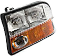 2002 GMC Sonoma - Driver and Passenger Side Halogen Headlight, With bulb(s), OE Replacement
