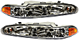2002 Oldsmobile Intrigue - Driver and Passenger Side Halogen Headlight, With bulb(s), OE Replacement