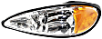 2004 Pontiac Grand Am - Driver and Passenger Side Halogen Headlight, With bulb(s), OE Replacement