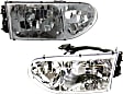 Driver and Passenger Side Halogen Headlight, With bulb(s), OE Replacement