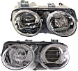 2000 Acura Integra - Driver and Passenger Side Halogen Headlight, Without bulb(s), OE Replacement, Sedan