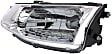 Driver and Passenger Side Halogen Headlight, With bulb(s), OE Replacement