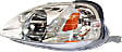 Driver and Passenger Side Halogen Headlight, Without bulb(s), OE Replacement