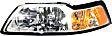 2000 Ford Mustang - Driver and Passenger Side Halogen Headlight, With bulb(s), OE Replacement