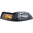 2000 Ford Mustang - Driver and Passenger Side Halogen Headlight, With bulb(s), OE Replacement