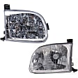 2001 Toyota Tundra - Driver and Passenger Side Halogen Headlight, With bulb(s), Regular or Access Cab Models, OE Replacement, CAPA Certified