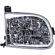 2001 Toyota Tundra - Driver and Passenger Side Halogen Headlight, With bulb(s), Regular or Access Cab Models, OE Replacement, CAPA Certified