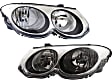 Driver and Passenger Side Halogen Headlight, With bulb(s), OE Replacement