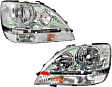 Driver and Passenger Side Halogen Headlight, With bulb(s), OE Replacement