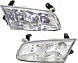 Driver and Passenger Side Halogen Headlight, With bulb(s), OE Replacement