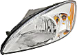 Driver and Passenger Side Halogen Headlight, With bulb(s), OE Replacement