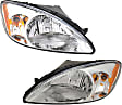 Driver and Passenger Side Halogen Headlight, With bulb(s), OE Replacement, CAPA Certified