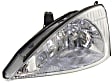 Driver and Passenger Side Halogen Headlight, With bulb(s), OE Replacement