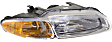 Driver and Passenger Side Headlights, with Bulbs, Halogen, Convertible