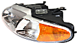 Driver and Passenger Side Headlights, with Bulbs, Halogen, Convertible