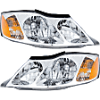 2004 Toyota Avalon - Driver and Passenger Side Halogen Headlight, With bulb(s), OE Replacement