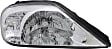 Driver and Passenger Side Halogen Headlight, With bulb(s), OE Replacement