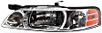 Driver and Passenger Side Halogen Headlight, With bulb(s), OE Replacement