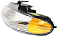 Driver and Passenger Side Headlights, with Bulbs, Halogen, For Models without Quad Light