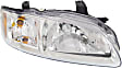 2001 Nissan Sentra - Driver and Passenger Side Halogen Headlight, With bulb(s), OE Replacement