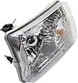 Driver and Passenger Side Headlights, with Bulbs, Halogen, Clear Lens, with Turn Signal Bulbs and Socket, CAPA Certified