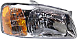 Driver and Passenger Side Halogen Headlight, With bulb(s), OE Replacement