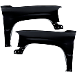 1999-2006 GMC Sierra 1500 - Front, Driver and Passenger Side Fenders, Primed, USA/Canada Built Vehicles, CAPA CERTIFIED